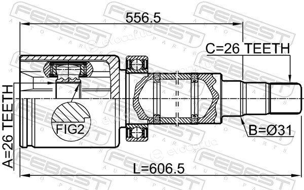 Febest 2711-V70ATTRH