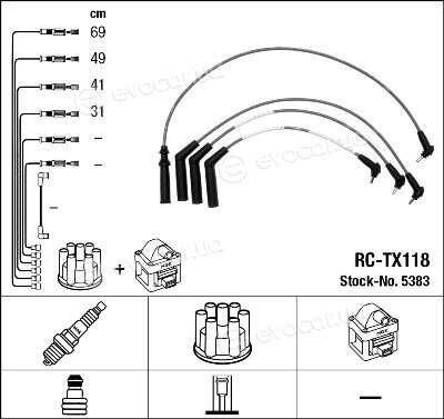 NGK / NTK RC-TX118