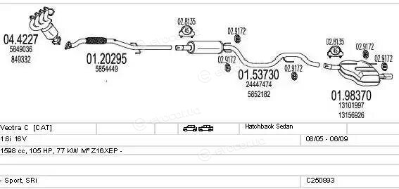 MTS C250893009257