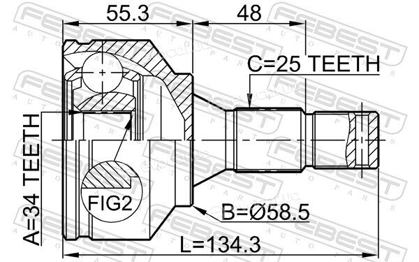 Febest 2510-30720