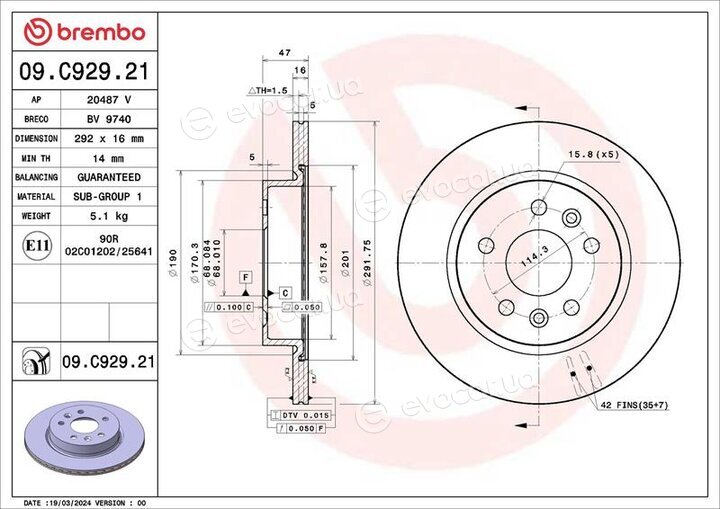Brembo 09.C929.21