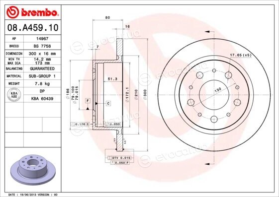 Brembo 08.A459.10