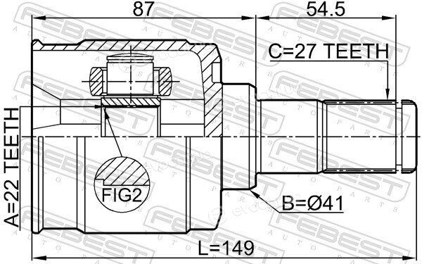 Febest 1211-SD11MT