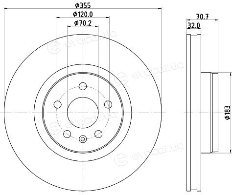 Hella Pagid 8DD 355 132-931