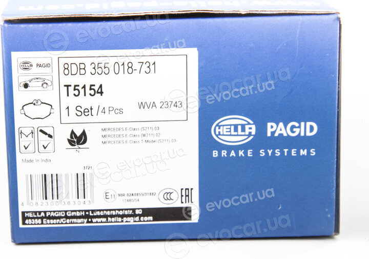 Hella Pagid 8DB 355 018-731