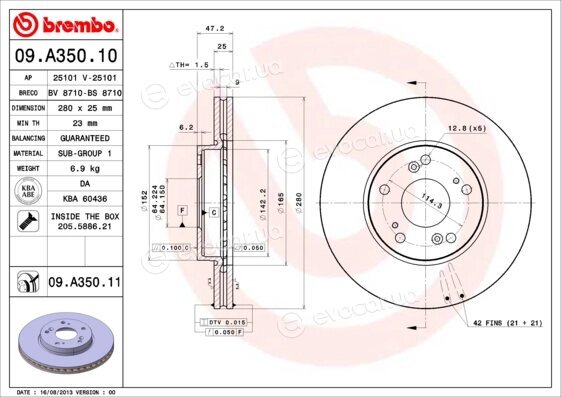 Brembo 09.A350.11