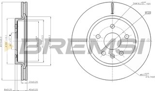 Bremsi CD7805V