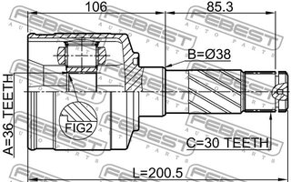 Febest 0511-BT50RH