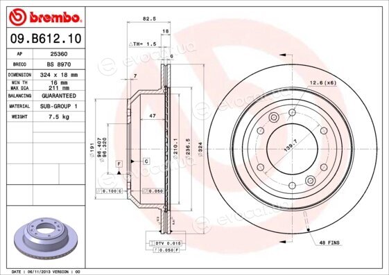 Brembo 09.B612.10