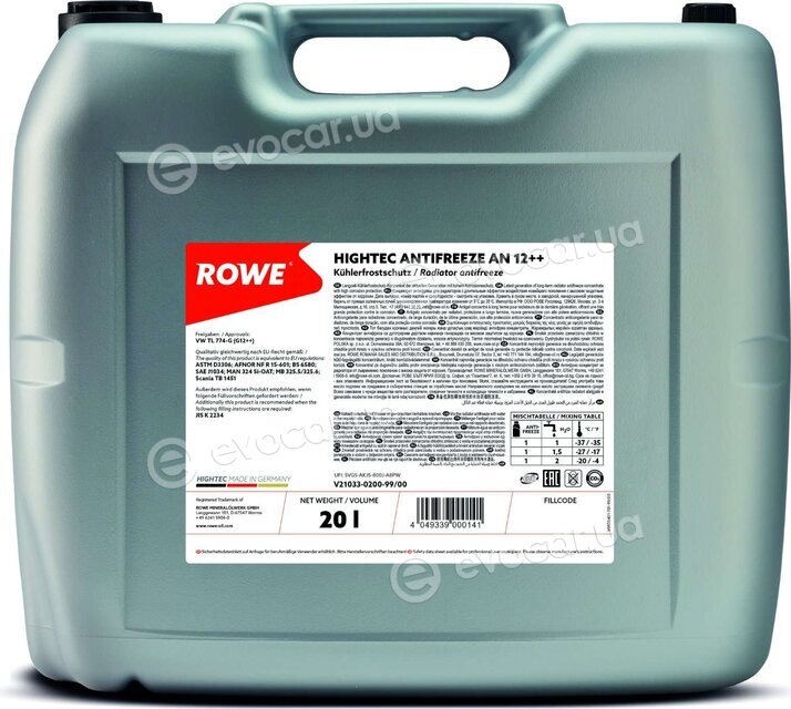 Rowe 21033-0200-99
