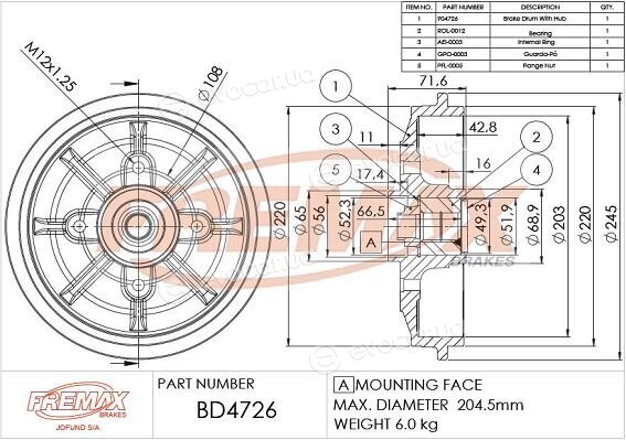 Fremax BD-4726