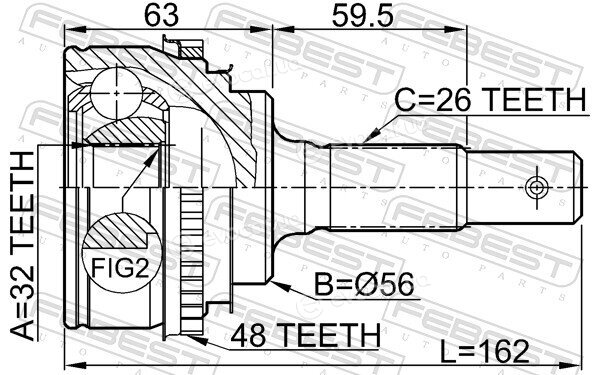Febest 0110-AT190A48