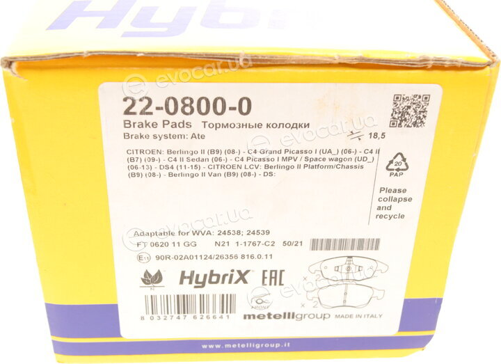 Metelli 22-0800-0