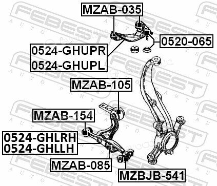 Febest MZAB-105