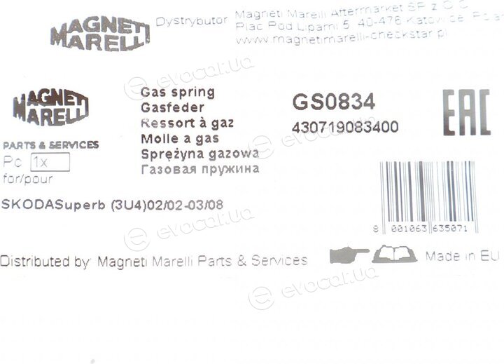 Magneti Marelli 430719083400