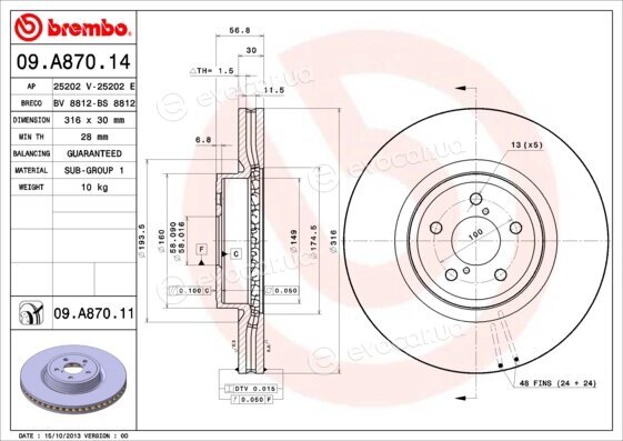 Brembo 09.A870.14