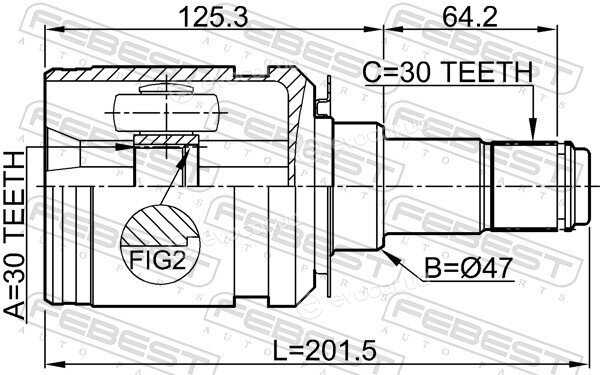 Febest 0111-GRJ150