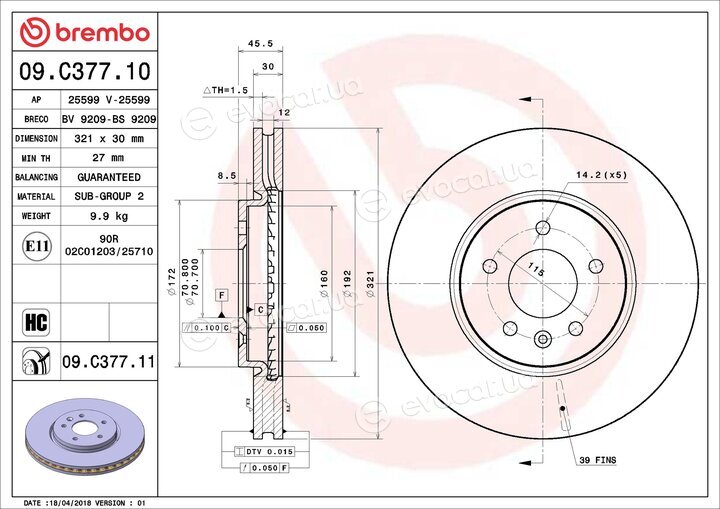 Brembo 09.C377.11