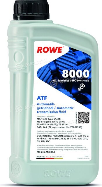 Rowe 25012-0010-99