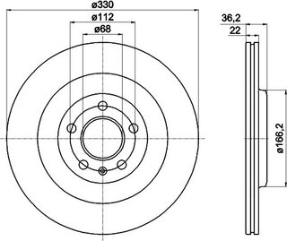 Hella Pagid 8DD 355 128-741