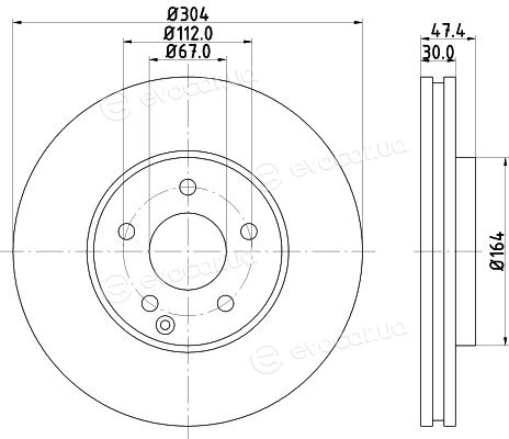 Hella Pagid 8DD 355 128-641