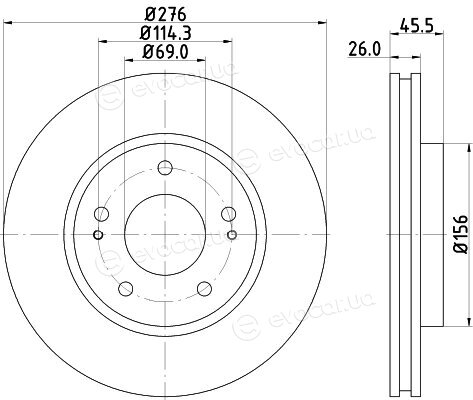 Hella Pagid 8DD 355 116-311