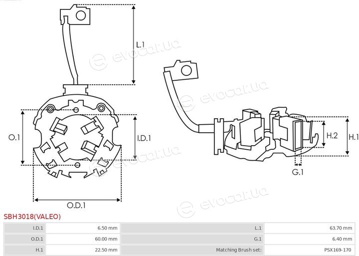 AS SBH3018(VALEO)