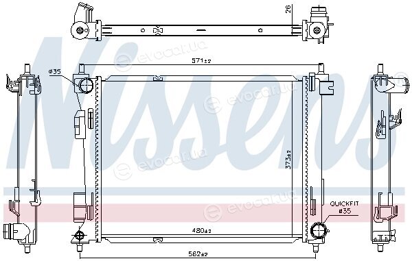 Nissens 606731