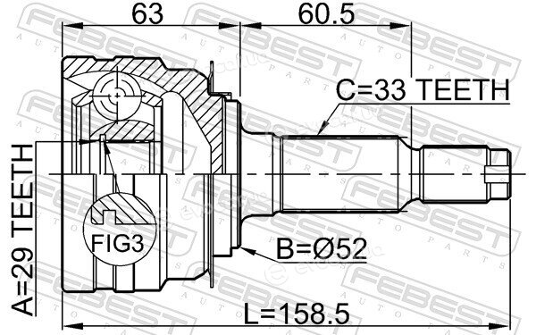 Febest 1110-J150