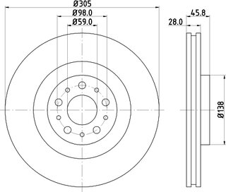 Hella Pagid 8DD 355 129-351