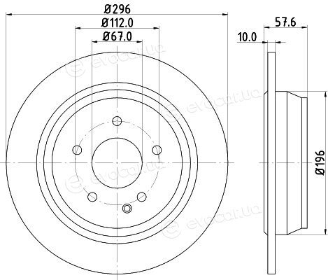 Hella Pagid 8DD 355 110-091