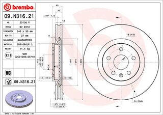 Brembo 09.N316.21