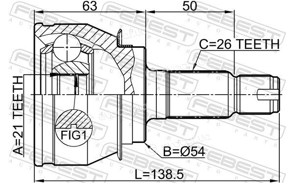 Febest 1910-R50