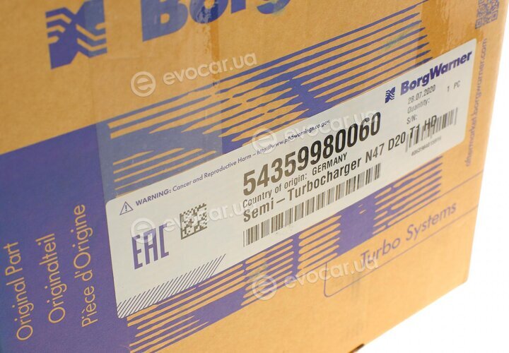 BorgWarner 54359980060