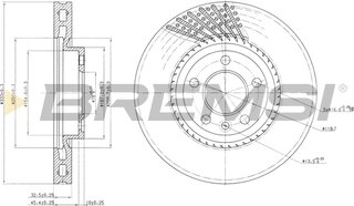 Bremsi CD7254V