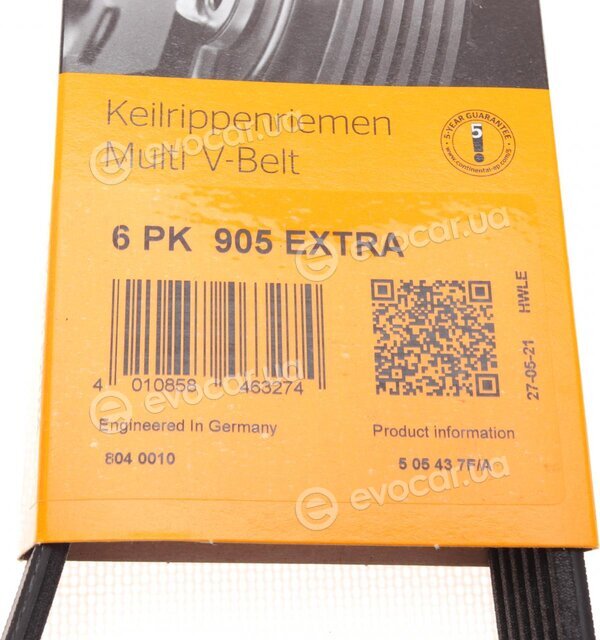 Continental 6PK905 EXTRA