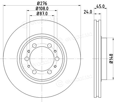 Hella Pagid 8DD 355 105-131