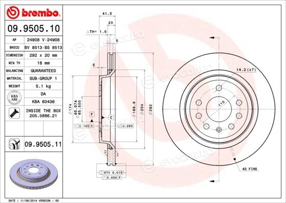 Brembo 09.9505.11