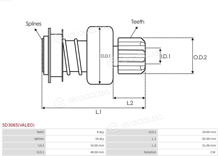 AS SD3065(VALEO)