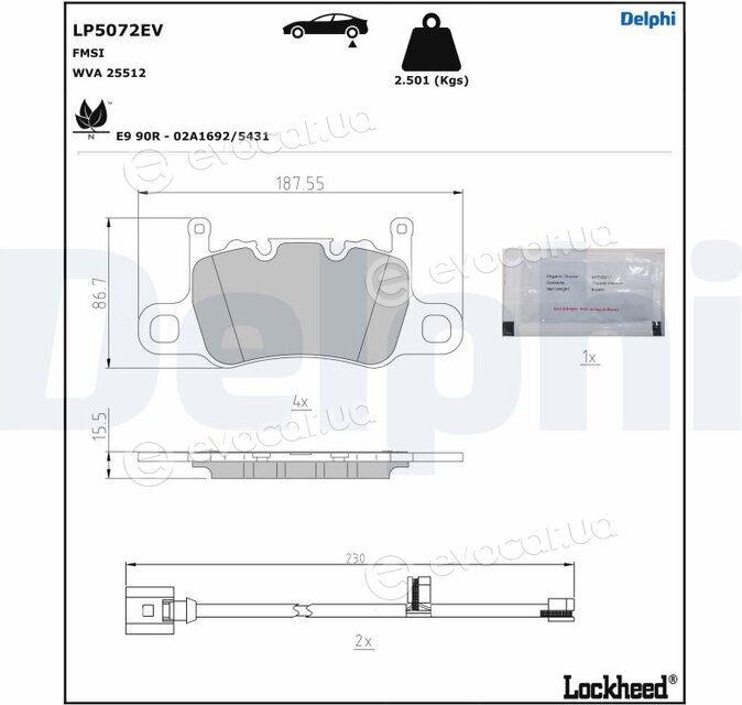 Delphi LP5072EV