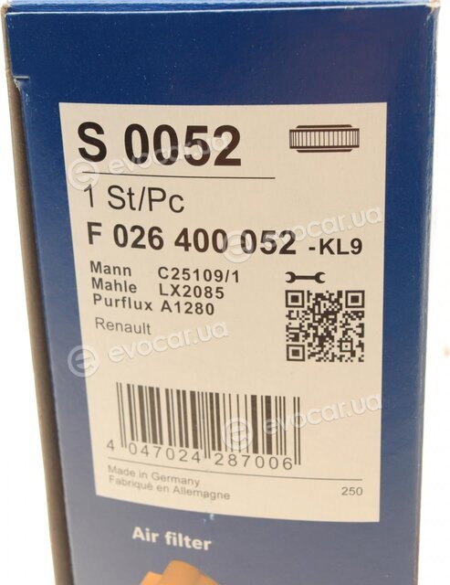 Bosch F 026 400 052