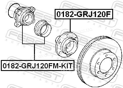 Febest 0182-GRJ120FM-KIT