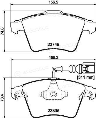 Hella Pagid 8DB 355 011-621