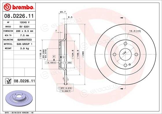 Brembo 08.D226.11