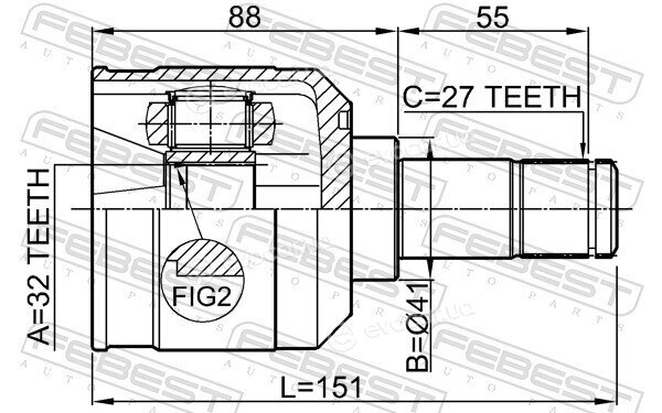 Febest 0411-DJ24