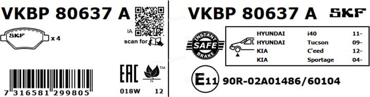 SKF VKBP 80637 A