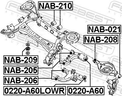 Febest 0220-A60LOWR