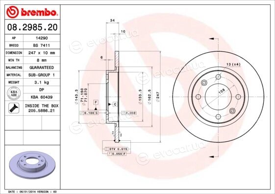 Brembo 08.2985.20