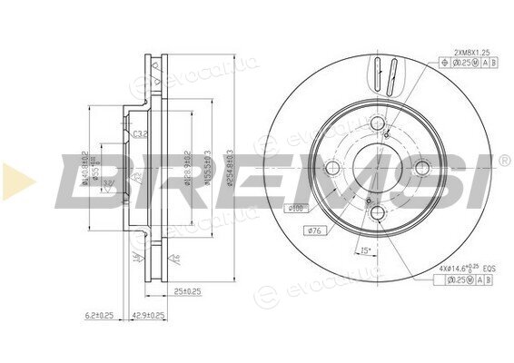 Bremsi CD7294V