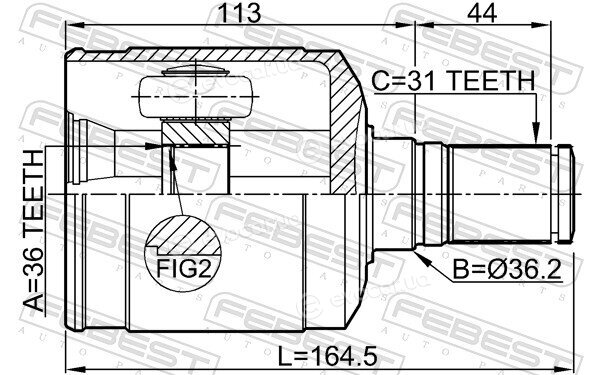 Febest 0511-CX7LH
